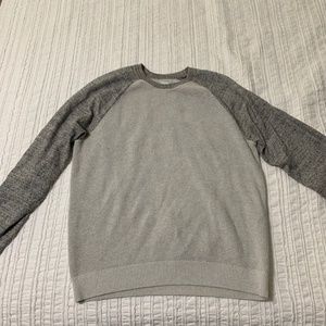 GAP Two Toned Over sized Gray Crew Neck Sweater